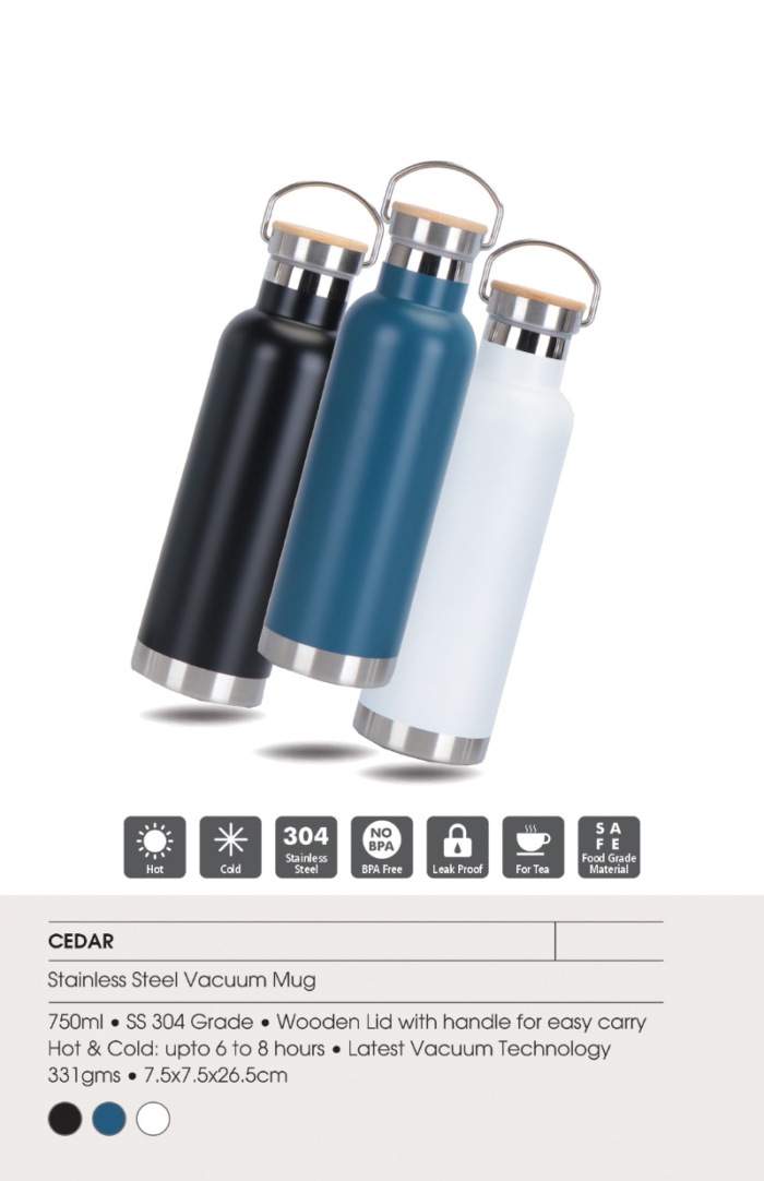 Cedar -Stainless Steel Vaccum Bottle