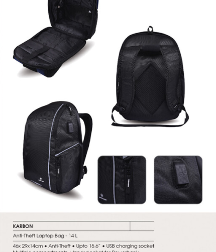 Karbon AntiTheft laptop Bag