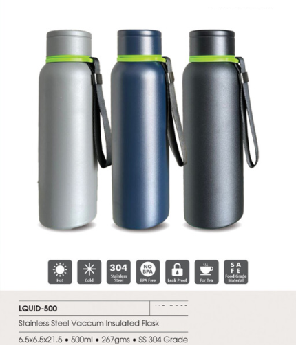 LQUID-500 Stainless Steel Vacuum Insulated Flask